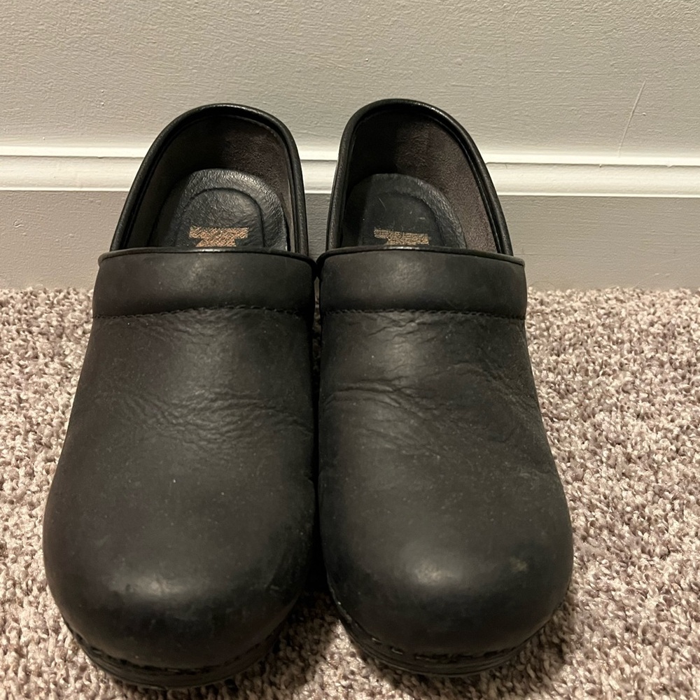 Dansko Black Clogs Size 38